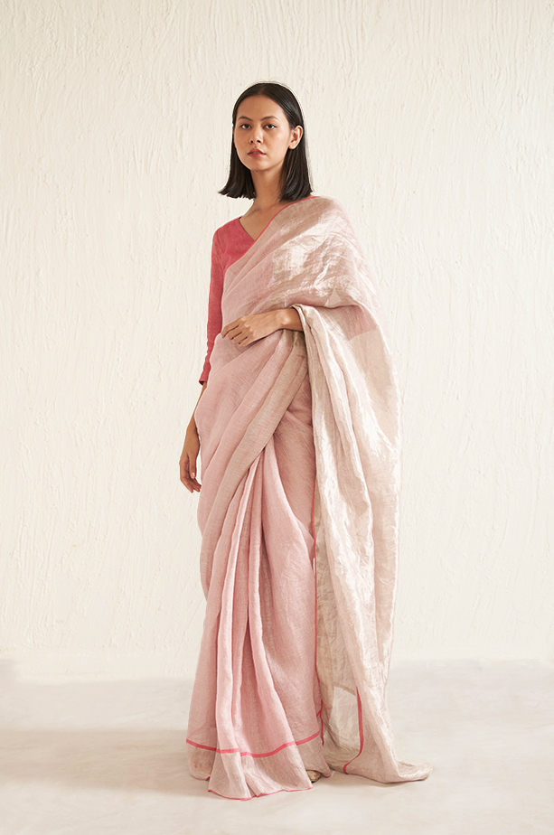 LIGHT PINK SAREE