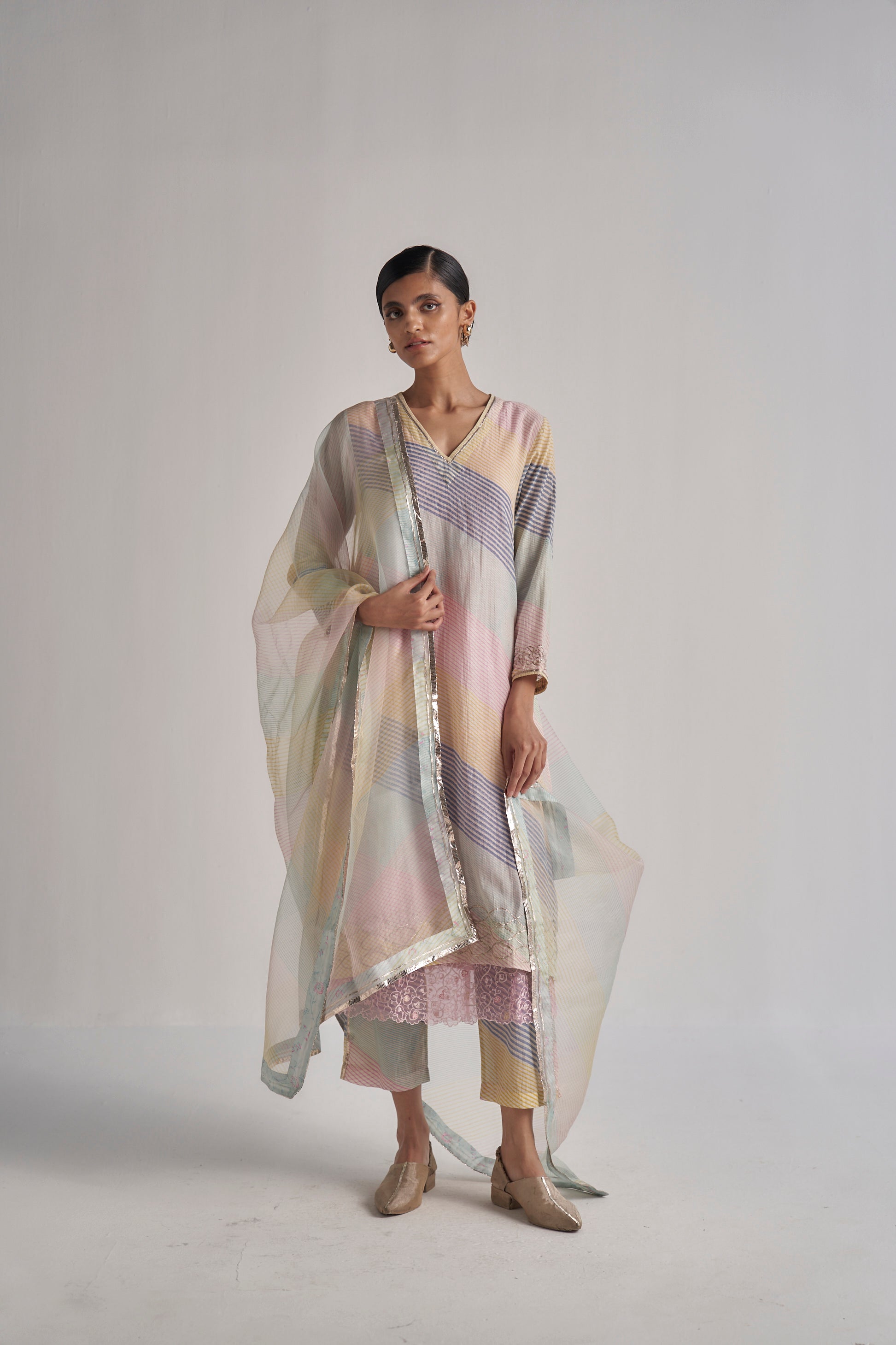V-NECK ORANE SET