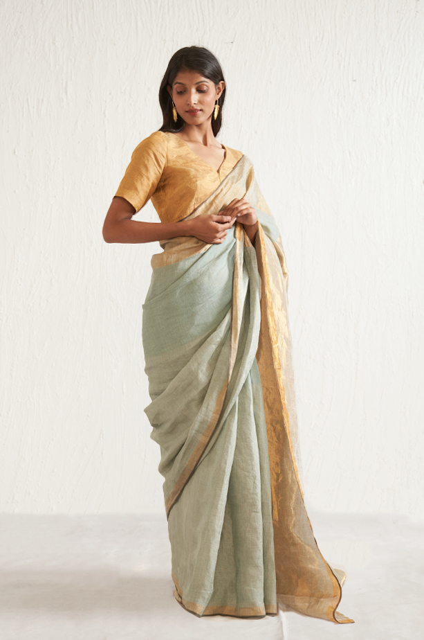 TEAL SAREE