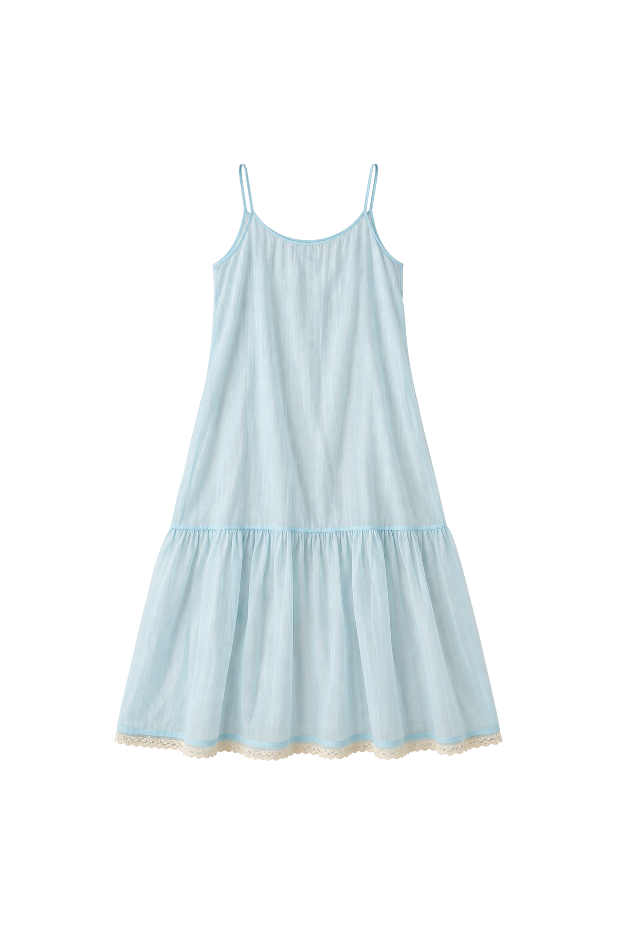 COTTON SILK UNDERLAYER WITH LACE