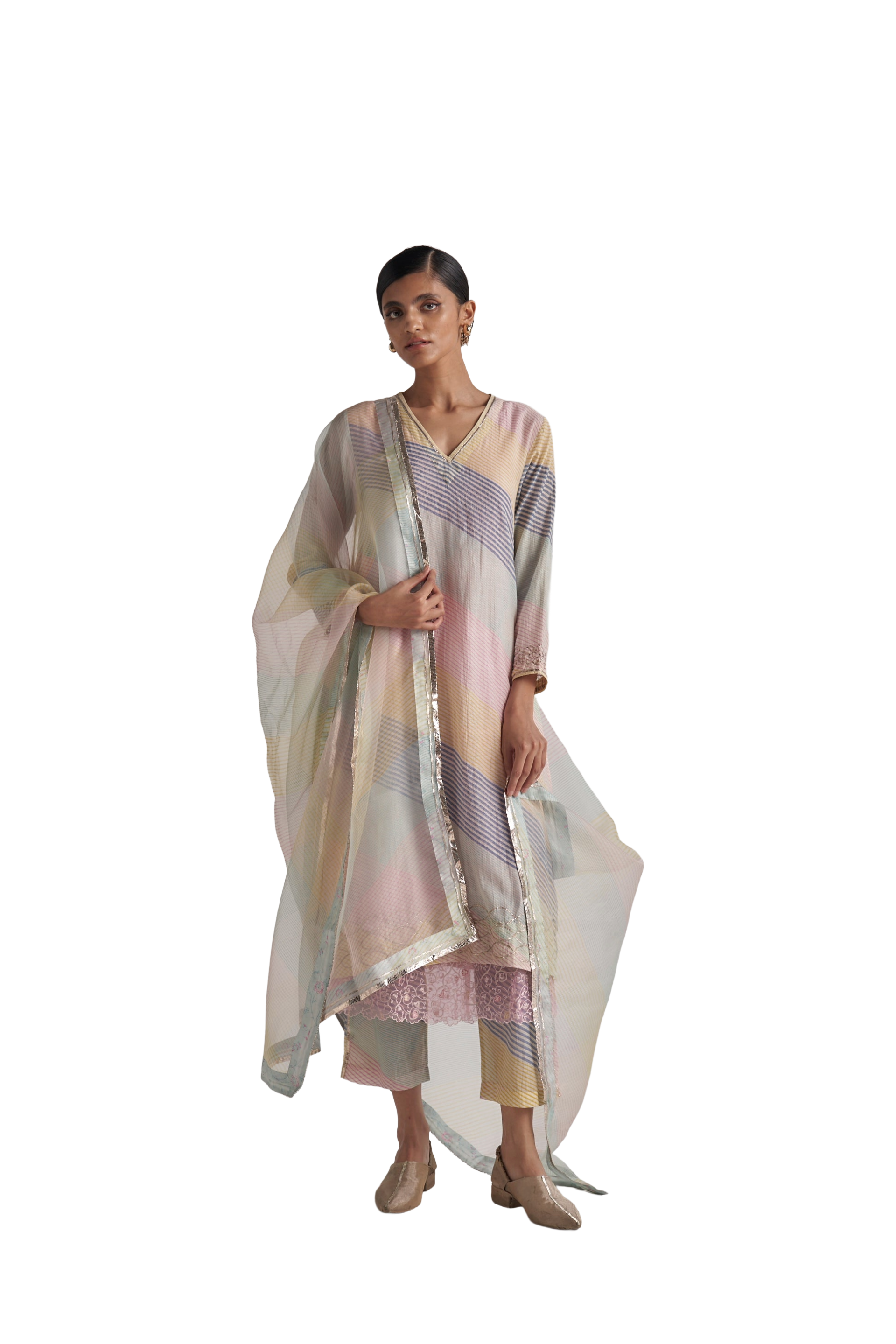 V-NECK ORANE SET