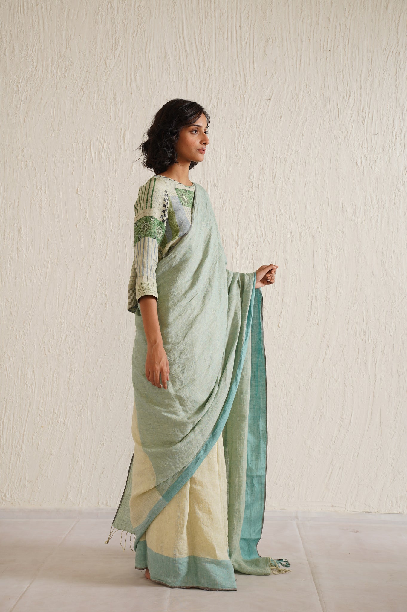 TEAL SAREE